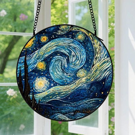 Tähtitaivas Ikkunaan Ripustettava Aurinkosieppari - Ripustettava Ikkunakoriste Rakastavaiselle, Pariskunnalle, Aviomiehelle, Vaimolle, 