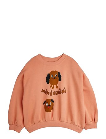 Mini Rodini Doggies Sp Sweatshirt - Coral - 92/98