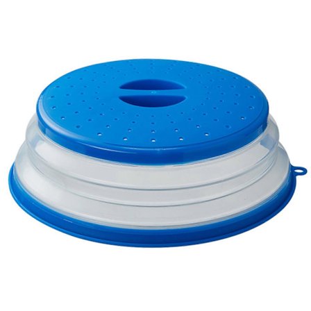 Mikrobølgeovn Deksel Transparent Sammenleggbar TPR Universal Stor Størrelse Mikrobølgeovn Plate Deksel for Hybel (FMY)