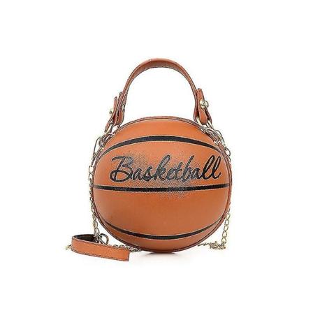 Håndveske for kvinner med ballform, Personlig dameveske i skinn, Fotball- og basketballveske, Ballvesker