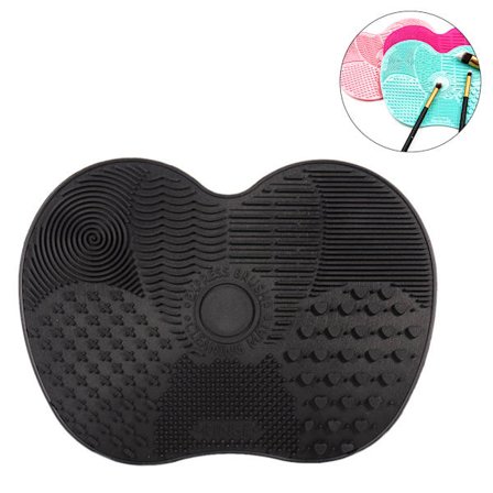 Børsterenser Silikone Makeup Børste Rengøringsmåtte Sugekopper Børste Rengøringsmåtte Kosmetisk Børste Rengøring Gummi Måtte Børsterenser