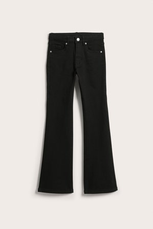 Kappahl | Bootcut jeans mid waist | Czarne