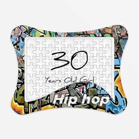 30 års pige Art Deco Mode Puslespil Legetøj Hip Hop Papir Board[YATOY]
