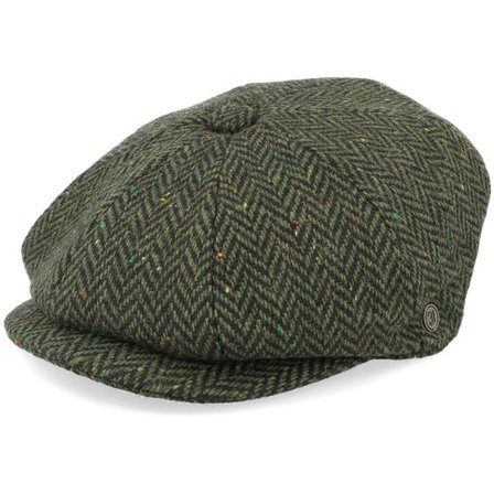 Jaxon & James - Grön flatcap Keps - Bronx Newsboy Cap Forest Snap Cap @ Hatstore