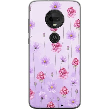 Kompatibel Mobilcover til Motorola Moto G7 Petal Reverie Lilac Mist