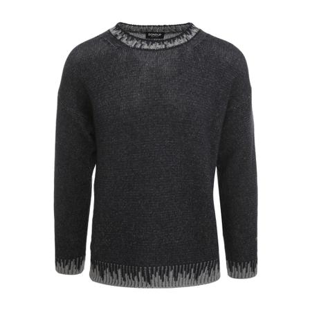 Dondup, Crew Neck Sweater Grijs, Heren, Maat:M