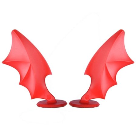 2 kpl kypärän koristelu Angel Devil Wings -tarrat RED DEVIL