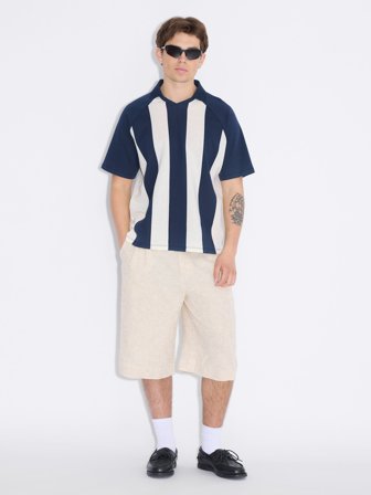 Holzweiler - Ginola Tee - Navy - Mens - Medium