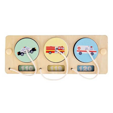 Baby Busy Board Träleksak 4 4 4