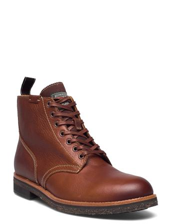 Tumbled Leather Boot Brown Polo Ralph Lauren