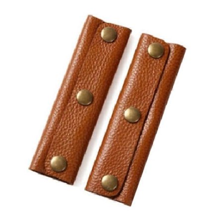 2 stk. Veskehåndtak Beskyttelse Anti-kvelning Håndknapper Imitert Skinn Komfortabel Berøring Koffert Håndtak Omslag Bagasje Dekor KAESI [DB]