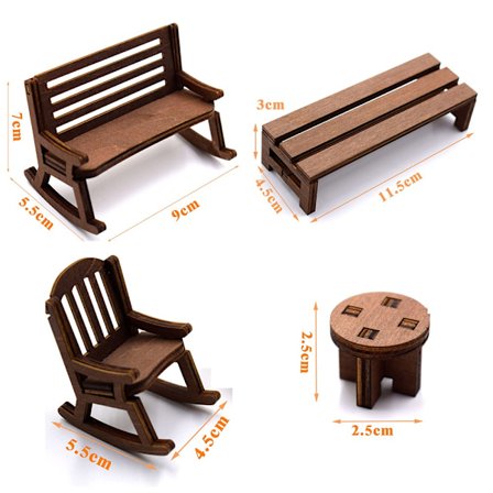 Nukkekodin huonekalut Pienoiskeinu Nukkekoti