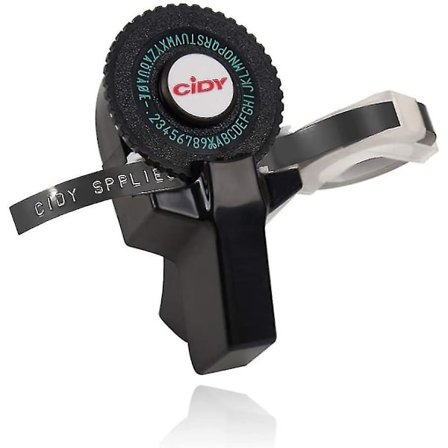 Mini Etikettskriver, Etikettpregeapparat med 2 Selvklebende Ruller, Bærbar Liten Håndholdt Etikettskriver for Hjemmekontorrekvisita