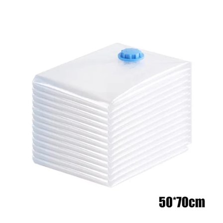 [CA] Vakuumforseglede oppbevaringsposer Vakuumsparende pledd Quilt Klær Organiseringspose 1 stk 50 x 70 cm