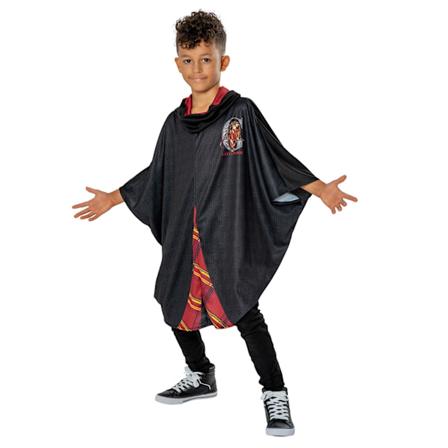Harry Potter Barn/Barn Gryffindor Kostym Poncho 9-10 År Black 9-10 Years