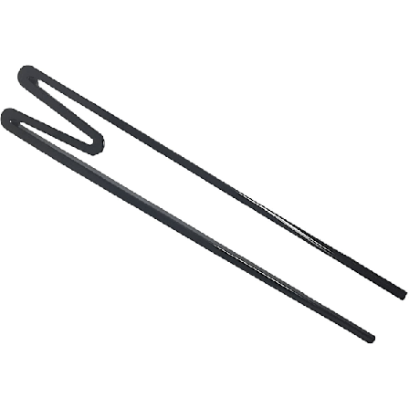 Genanvendelige Trænings-Spisepinde i Plastik, Forbundne, til Voksne og Børn, Sort 2 ParBY