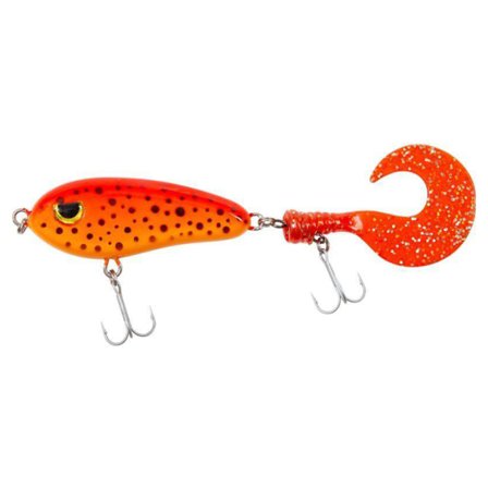 Fladen Scary Tail 30g - Orange black dots