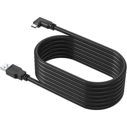 Koblingskabel for Oculus/Meta Quest 2/1, 10 fot/3m USB-C 3.2 Gen1-kabel, svart