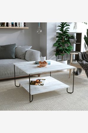 Homitis - Soffbord Marbo Soffbord Antique - Vit - Soffbord - Från Homeroom