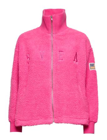 Kathryn Pile Zip Sweater Sweatshirt Trøje Lyserød Svea