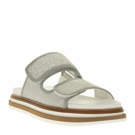 Hogan, H605 - Slides with straps Szary, Kobieta, Rozmiar: 36 EU