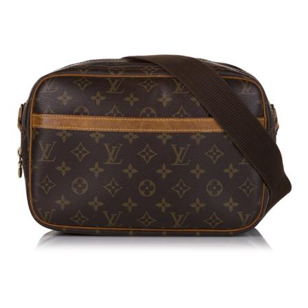Louis Vuitton Vintage, Pre-owned Reporter PM Monogram Crossbody bag Bruin, Dames, Maat:ONE Size,Canvas