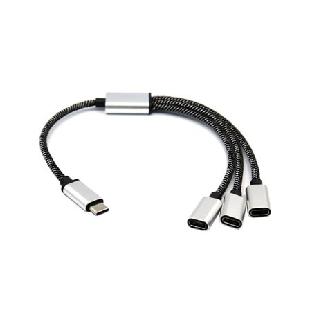 Portabel USB C Hane till Tre USB C Hona Splitter USB Y Splitter Kabel