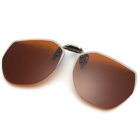 Metall Clip-on Solglasögon för Glasögon - Brun