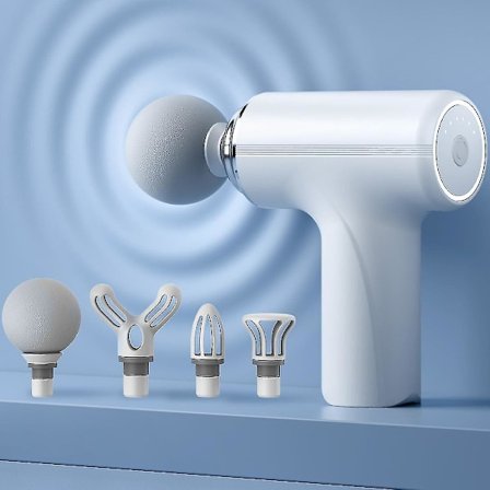 Mini massagepistol, dybdevævs muskelmassagepistol, bærbar håndholdt massageapparat, USB genopladelig, kropsmassagepistol til nakke, ryg, arme, ben