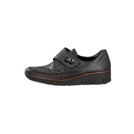 Rieker Klittebandschoen , Zwart , Dames , Maat: 37 EU Schoenen