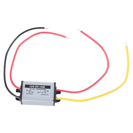 DC til DC Konverter 12V til 5V 3A 15W Strømforsyningsmodul Vanntett