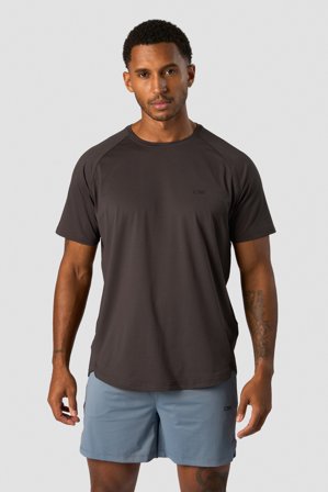 ICANIWILL - Stride Raglan T-shirt Men Charcoal- Træningstrøje - Herrer - Træningstøj fra ICIW