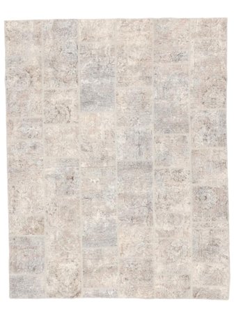 Alfombra Persa Patchwork 200X248 Naranja/Gris Claro (Lana, Persia/Irán)