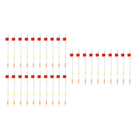 30 KPL Jäävavan Kärki Valkoinen Muovinen Jäävavan Jatkokärki Talvikalastukseen 100mm/3.9in
