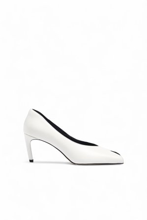 Alexia x NA-KD Escarpins en cuir - Chaussures à talons hauts - Crème - EU 37