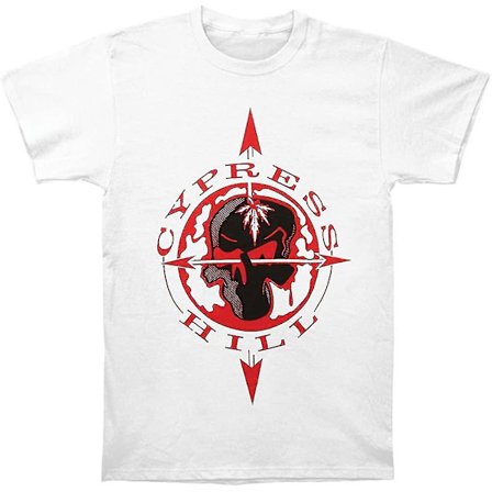 Cypress Hill Skull & Compass T-shirt för män Vit