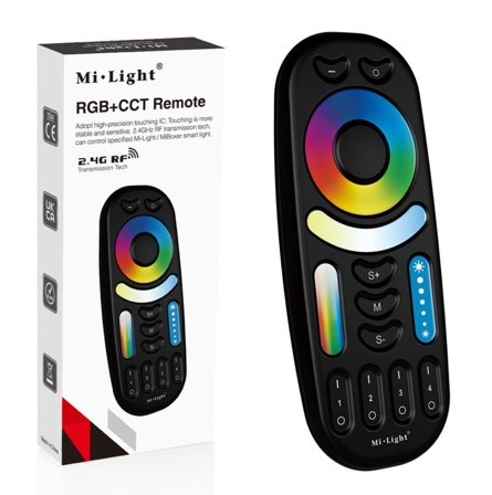 SYNERGY 21 LED Fernbedienung RGB-WW (RGB-CCT) 4 Zonen black *Milight/Miboxer*