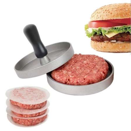 Burgerpresse - Perfekt Formet Hamburger Maker - Inkluderer 200 N