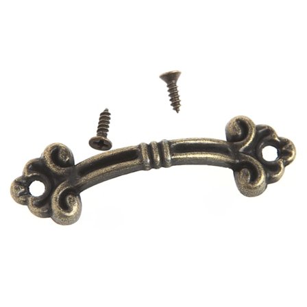 10x Håndtag Knop Retro Arch Tracery Skuffe Træ Smykkeæske Bronze Kabinet Træk