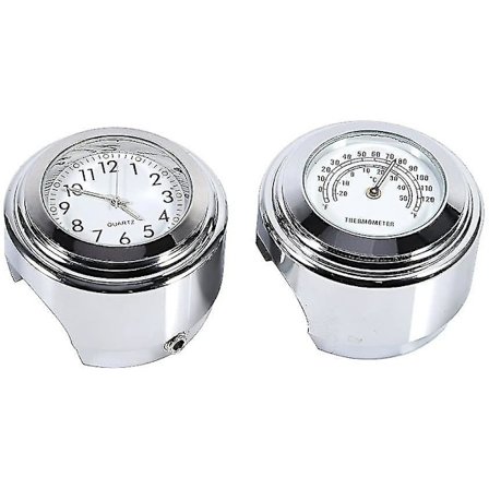 Motorsykkelstyre klokke, 7/8" Vanntett motorsykkel stående