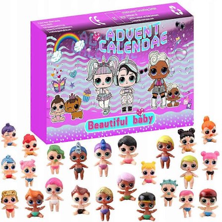 24 dagers adventskalender overraskelse Lol Advent-dukker