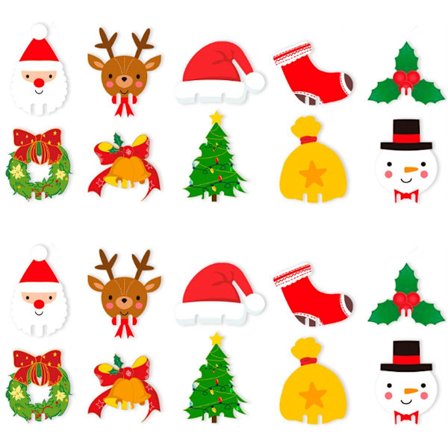 100 st juldekorationer för vinglas, julklappar