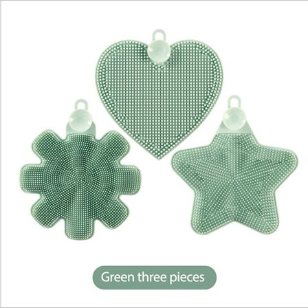 3 Silikonista tiskisientä, keittiön puhdistusharja, vempaimet, tarvikkeet