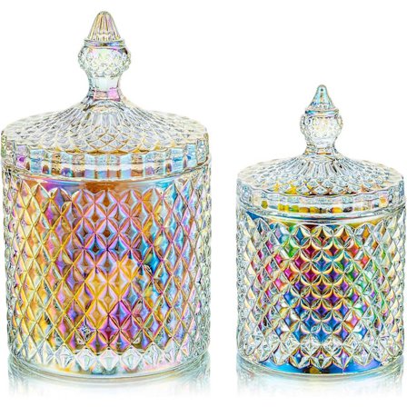 Karkkikulhot kansilla - karkkiastiat lasia läpinäkyvä purkki karkkibuffettiin koristeelliset purkit karkkibuffetastiat juhliin