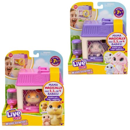 Little Live Pets Mama Surprise Mini Hamster eller Bunny, 1 st