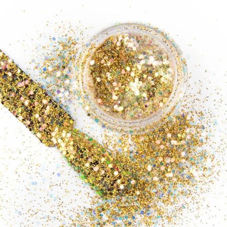 Nail Glitter - Wink Effect - Hexagon - 34