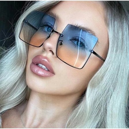 Women's Fashion Oversized Square Sunglasses