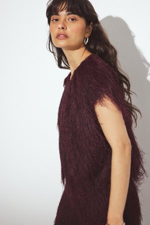 Erica Kvam x NA-KD Top flou - - Violet - XS