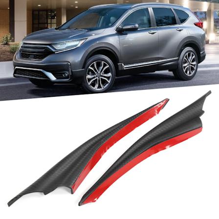 2 stk Bumper Fin Splitter Karbonfiber Styling Gummi Spoiler Universal Bilmodifisering Kroppsdeler