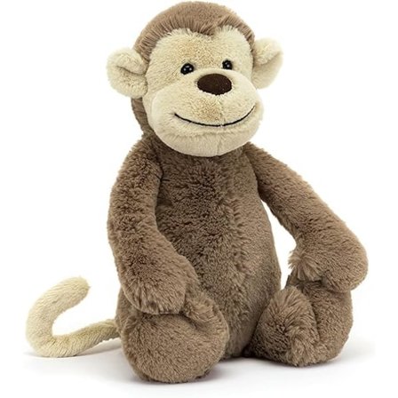[QD] Jellycat - Teddybjørn - Sjenert Ape Søt Baby Teddybjørn Egnet fra Fødselen - M